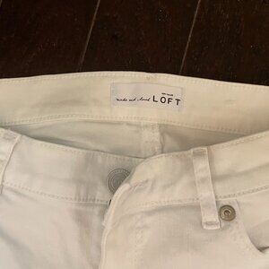 Loft Women White Jeans Size 25